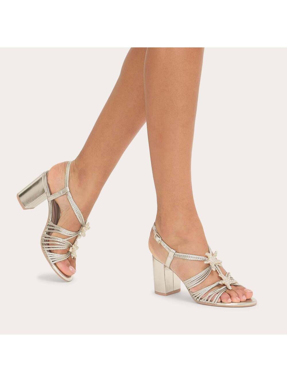 Carvela Marina Block Heel Gold EU 36 / US 5.5